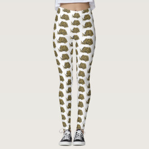 Leggings Ilustracion de personalizado de babuena dorada de