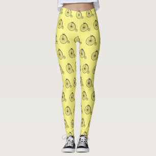 Leggings Ilustracion de personalizado de bicicletas de alta