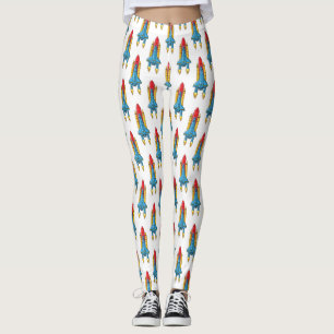 Leggings Ilustracion de personalizado de buques de cohetes