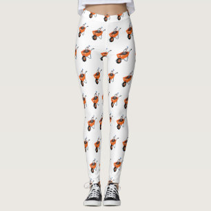 Leggings Ilustracion de personalizado de carretilla naranja