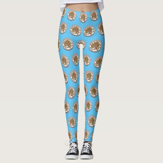 Leggings Ilustracion de personalizado de cereales (Anverso)