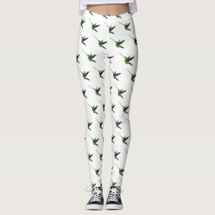 Leggings Ilustracion de personalizado de colibrí con moto d