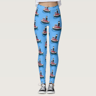 Leggings Ilustracion de personalizado de embarcaciones de a