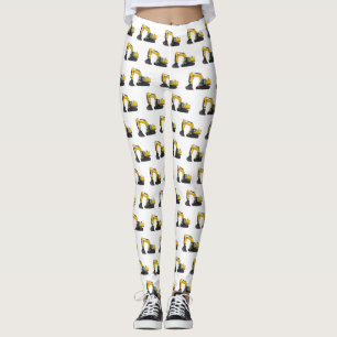 Leggings Ilustracion de personalizado de excavadora de rast