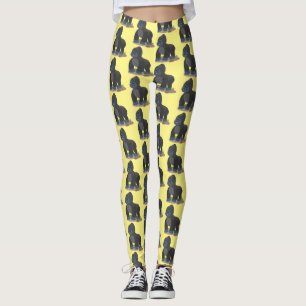 Leggings Ilustracion de personalizado de gorila grande y fe