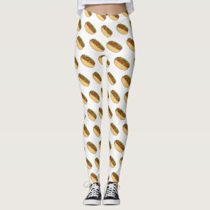 Leggings Ilustracion de personalizado de hot dog