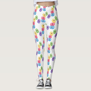 Leggings Ilustracion de personalizado de macarons graciosos