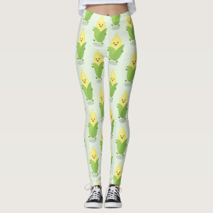 Leggings Ilustracion de personalizado de maíz feliz