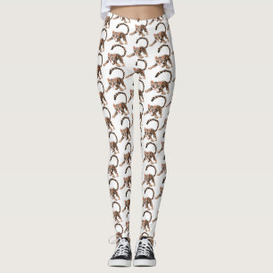 Leggings Ilustracion de personalizado de ocelot de Cute