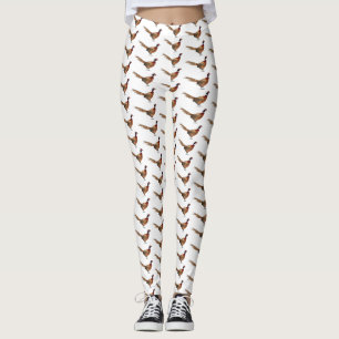 Leggings Ilustracion de personalizado de pájaro de cuello a