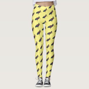 Leggings Ilustracion de personalizado de pájaros ibis de ca
