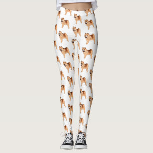 Leggings Ilustracion de personalizado de perro Chow Chow