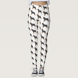 Leggings Ilustracion de personalizado de perro de Rottweile