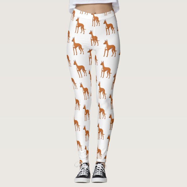 Leggings Ilustracion de personalizado de perro perrito (Anverso)
