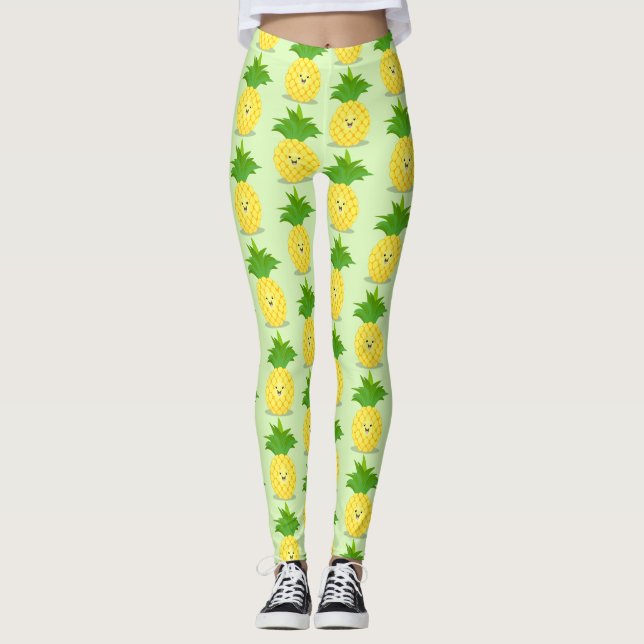 Leggings Ilustracion de personalizado de piña cuta (Anverso)