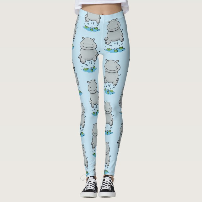 Leggings Ilustracion de personalizado de puenteo agudo (Anverso)