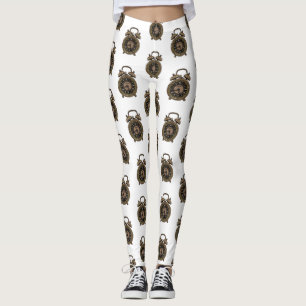 Leggings Ilustracion de personalizado de reloj de alarma