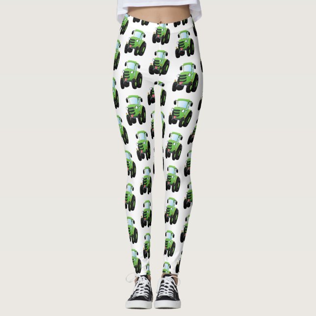 Leggings Ilustracion de personalizado de tractores de granj (Anverso)