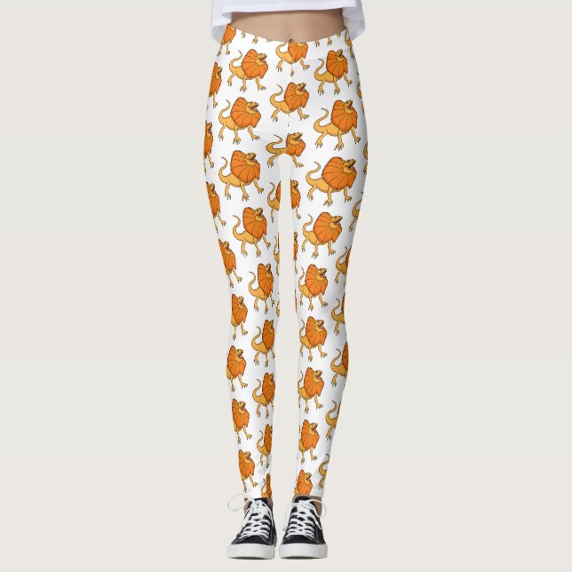 Leggings ilustracion de personalizado naranja (Anverso)