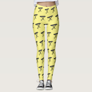 Leggings Ilustracion de piano personalizado de teclado