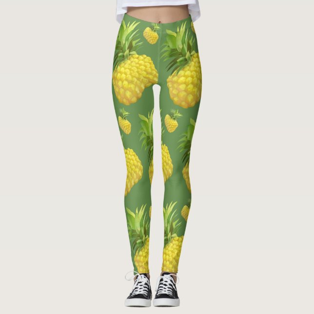 Leggings Ilustracion de piña (Anverso)