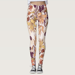 Leggings Ilustracion de rastrillo de luz floral