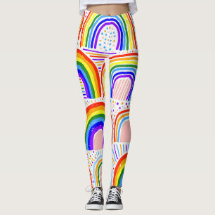 Leggings Ilustracion del Marcador del Arcoiris: Patata sin 