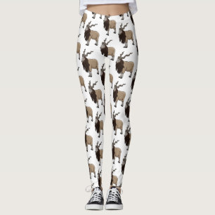 Leggings Ilustracion del personalizado de cabras Markhor