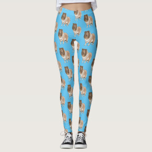 Leggings Ilustracion del personalizado del perro del collie
