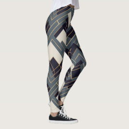 Leggings Ilustracion dorado geométrico