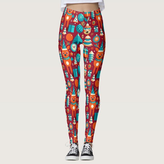 Leggings Ilustración festiva (Anverso)