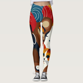 Leggings Ilustracion gráfico de Cat Lady
