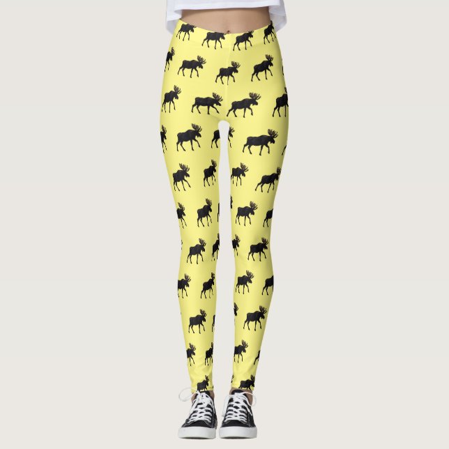 Leggings Ilustracion Moose personalizado (Anverso)