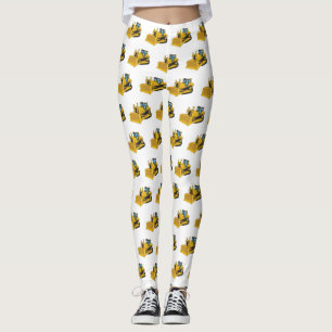 Leggings Ilustracion personalizado Bulldozer