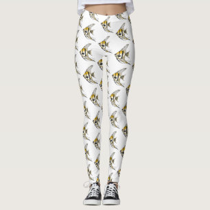 Leggings Ilustracion personalizado de angelotes a rayas