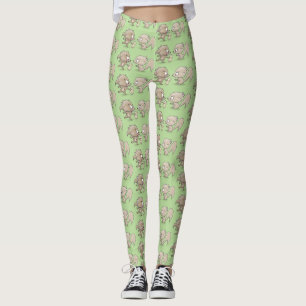 Leggings Ilustracion personalizado de ardillas graciosas