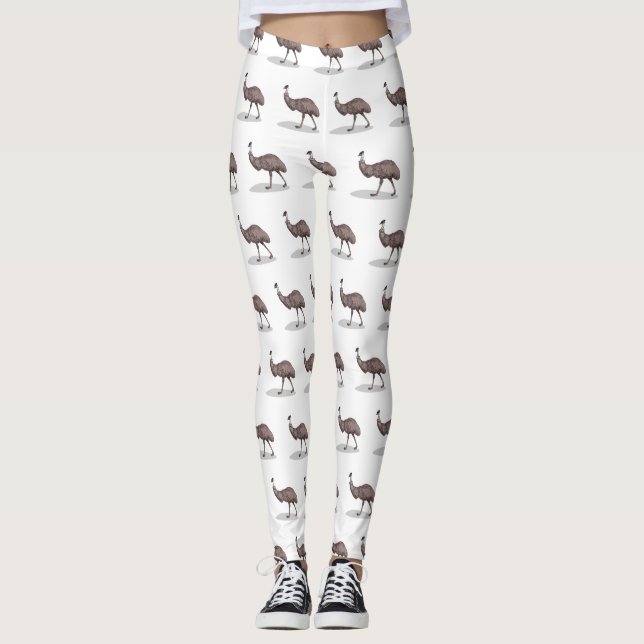 Leggings Ilustracion personalizado de aves de la Uem (Anverso)