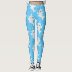 Leggings Ilustracion personalizado de ballenas de la beluga
