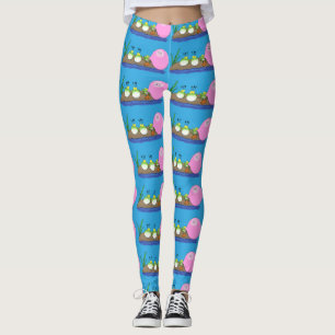 Leggings Ilustracion personalizado de bblegum de ranas grac