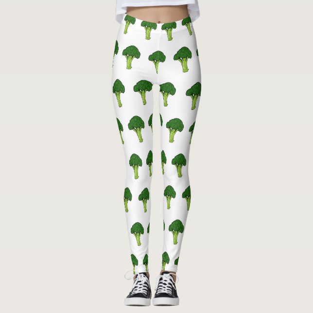 Leggings Ilustracion personalizado de Broccoli (Anverso)