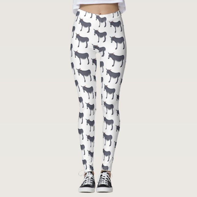 Leggings Ilustracion personalizado de burro (Anverso)