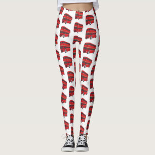 Leggings Ilustracion personalizado de bus de dos pisos