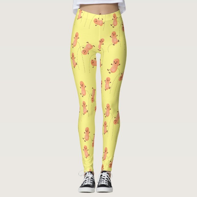 Leggings Ilustracion personalizado de cacahuetes de puenteo (Anverso)