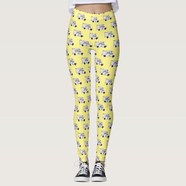 Leggings Ilustracion personalizado de Campervan (Anverso)