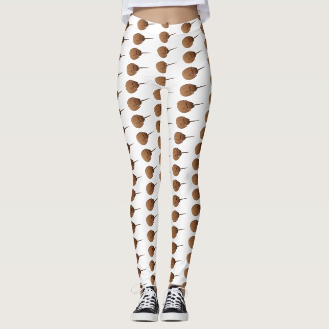 Leggings Ilustracion personalizado de cangrejo herradura (Anverso)