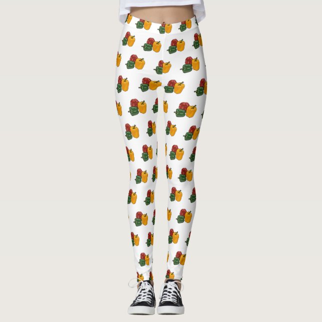 Leggings Ilustracion personalizado de Capsicum (Anverso)