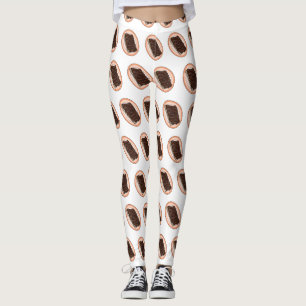 Leggings Ilustracion personalizado de costillas cortas