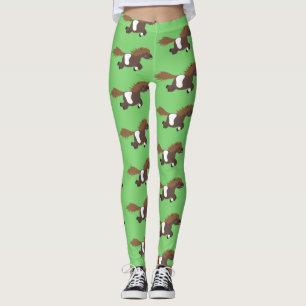 Leggings Ilustracion personalizado de Cute feliz Shetland p
