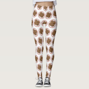 Leggings Ilustracion personalizado de galletas de chocolate