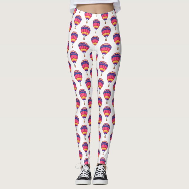 Leggings Ilustracion personalizado de globo aerostático (Anverso)